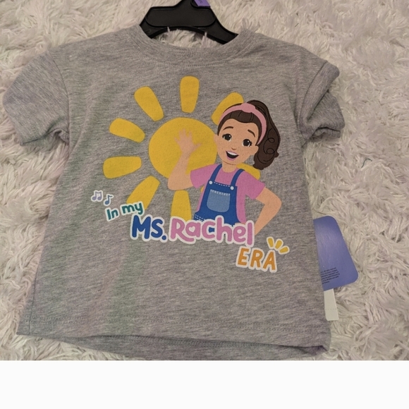 Nwt Ms. Rachel Toddler Short Sleeve Crewneck Tee, Sizes - Picture 5 of 7